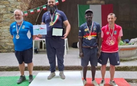 Ennio Turina dell’Auxilium terzo ai nazionali di petanque