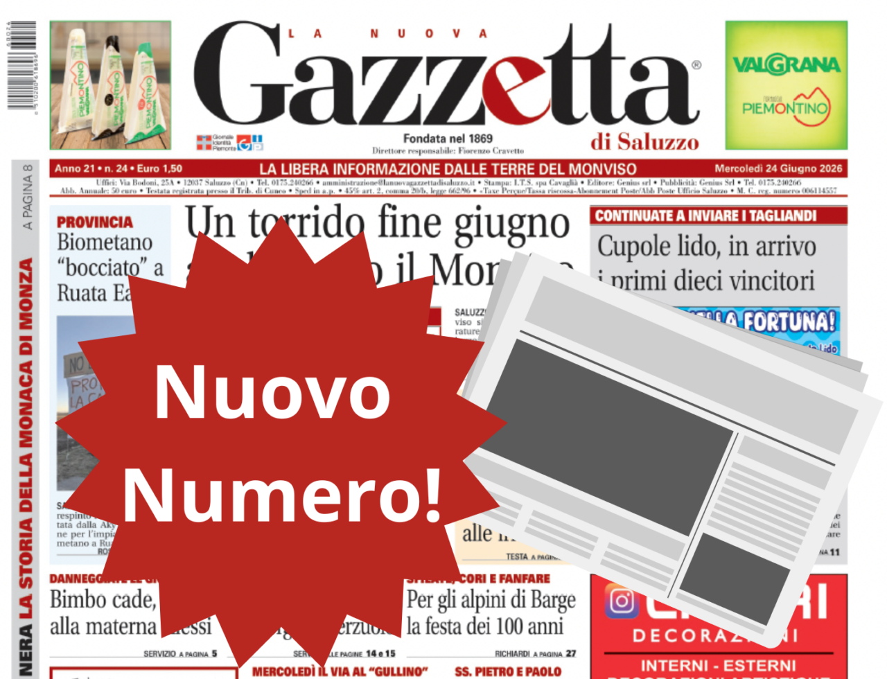Nuovo Numero del 24 giugno in Edicola
