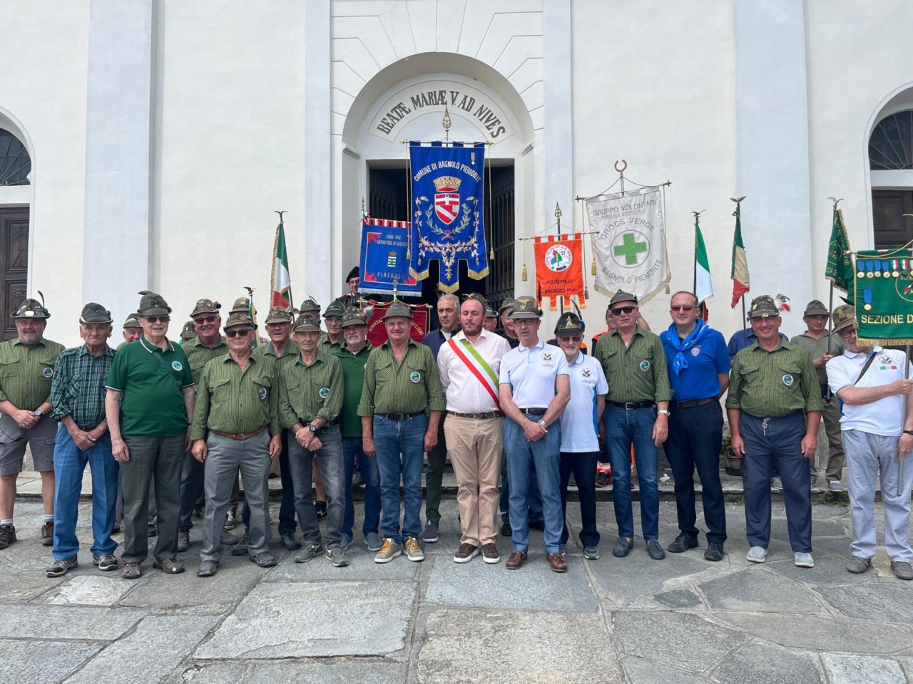 Gli alpini a Madonna della neve a Bagnolo