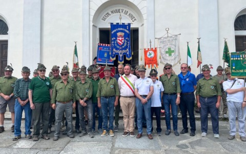 Gli alpini a Madonna della neve a Bagnolo