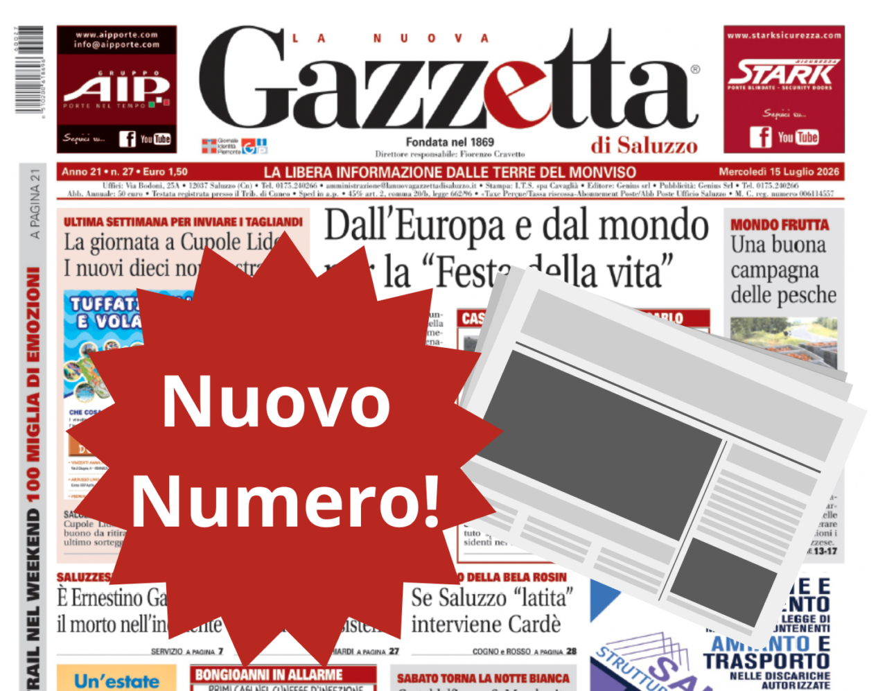 Nuovo Numero del 15 luglio in Edicola