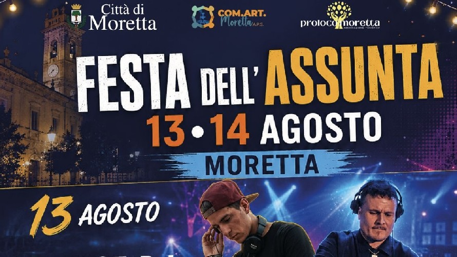 Moretta: festa dell’Assunta senza Fuochi