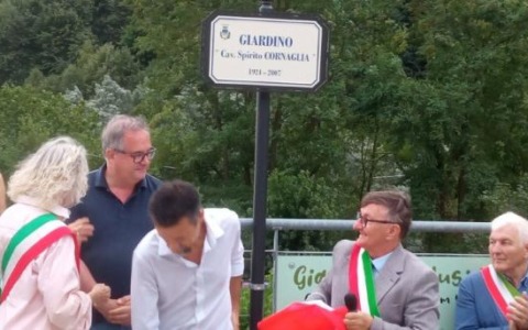 Un giardino ricorda il cav. Cornaglia