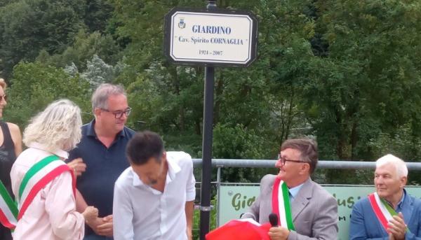 Un giardino ricorda il cav. Cornaglia