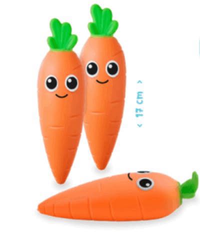 Allerta nei comuni: una carota giocattolo può contenere termolite