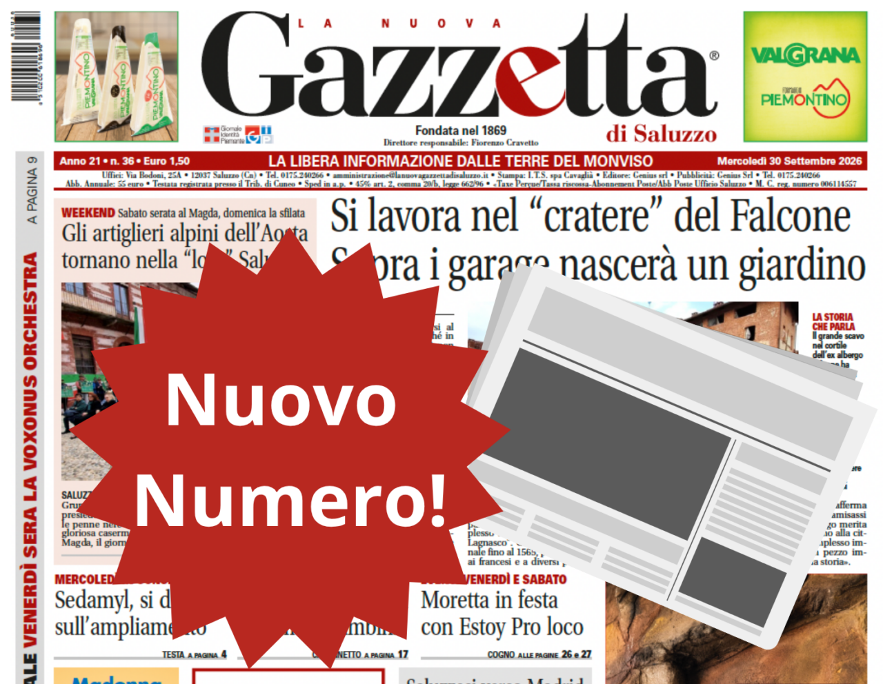 Nuovo numero settimanale del 30 settembre