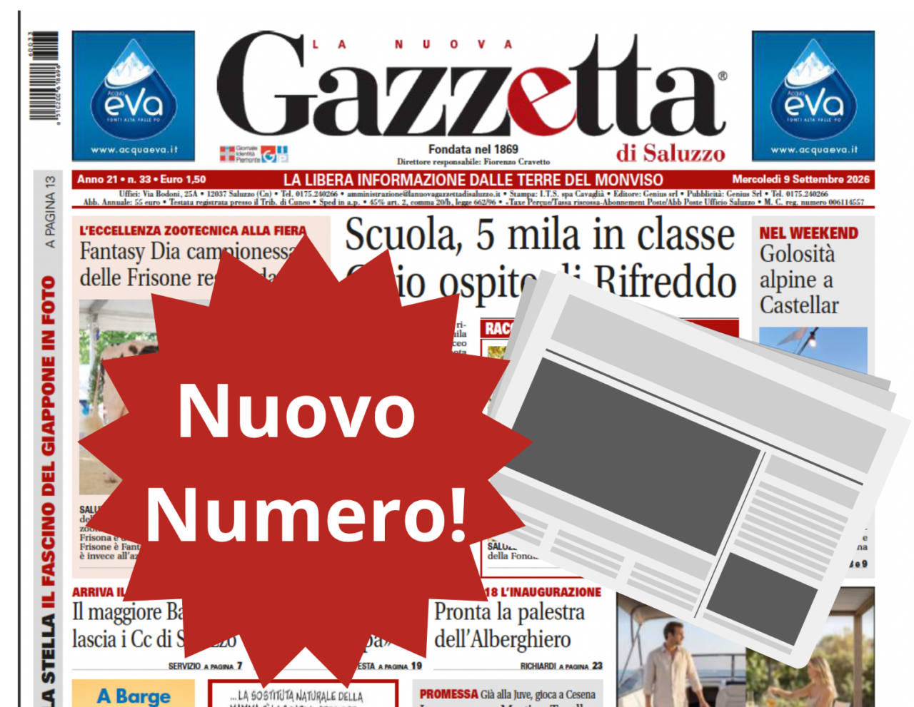 Nuovo numero settimanale del 9 settembre