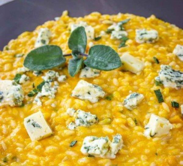 Risotto zucca e gorgonzola